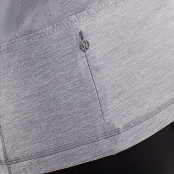 EUC Lululemon Chaturanga Tank in Heathered Fossil / Fossil - Picture 7 of 14